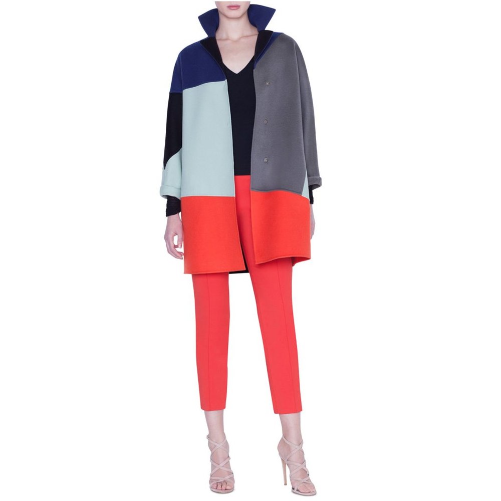 $5990 Akris Einstein Short Cashmere Coat-abstract cashmere coat-size 8-NWT - Picture 3 of 7
